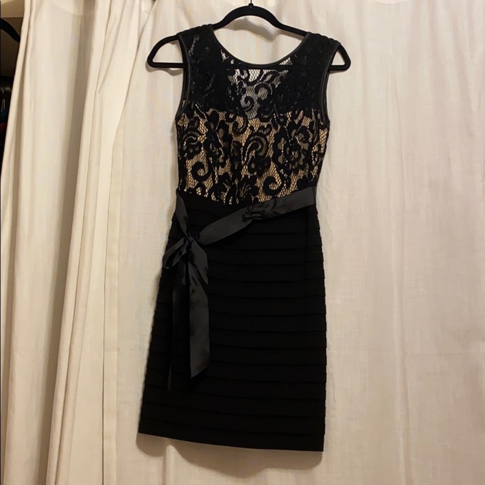 Black cocktail dress